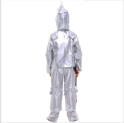 Boy Purim The Wizard Tin Man Cosplay Halloween Carnival Costume