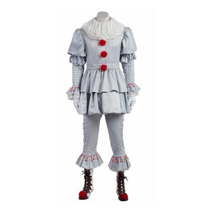 Clown Costume It Dancing Clown Role Playing Sets Joker Halloween Outfit for Kids Adults