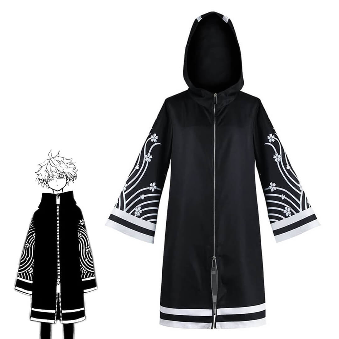 Adult Senju Kawaragi Outfit Senju Hooded Trench Coat and Cape Halloween Cosplay Costume