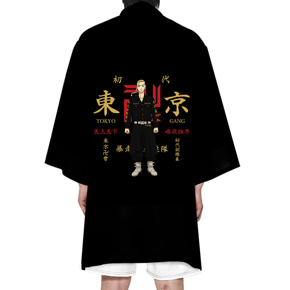 Unisex Ryuguji Manjiro Costume Manga Cosplay Kimono Long Cardigan Coat