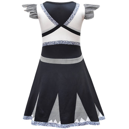 Kids Cheerleader Costume Halloween Cosplay Dress Fancy Halloween Outfit for Cheer