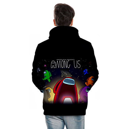 Kids and Teens Among Us Hoodie 3D Special Printing Clothes Game Sweatshirt 4-15 Years