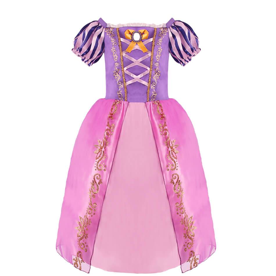 Girl Princess Dress Rapunzel Cosplay Costume Birthday Carnival Party Dress Up