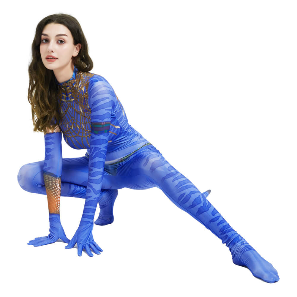 Ronal Costume with Tail The Way of Water Jumpsuit Ronal Cosplay Outfit for Kids Teens