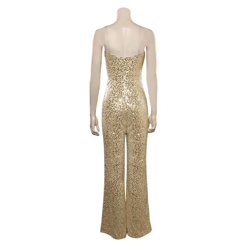 Barbara Dance Jumpsuit Movie Margot Robbie Women Sequins Disco Romper Dance Costume