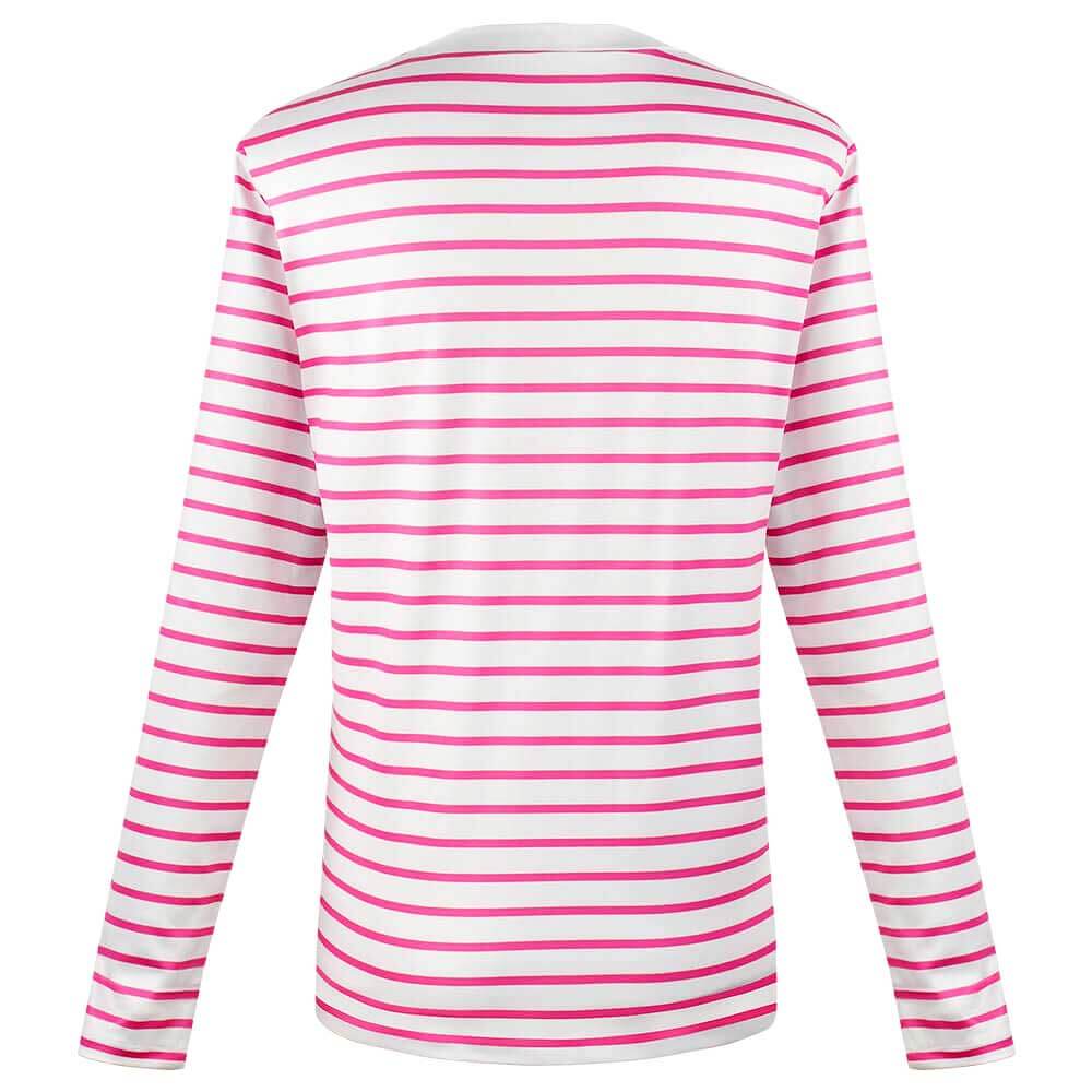 Women and Men Nautical Shirt Couple's Pink Striped Shirt with Sailor Cap Halloween Costume