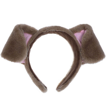 Girls Head Band with Dog Ears Women Fluffy Hair Band Soft Hair Ties