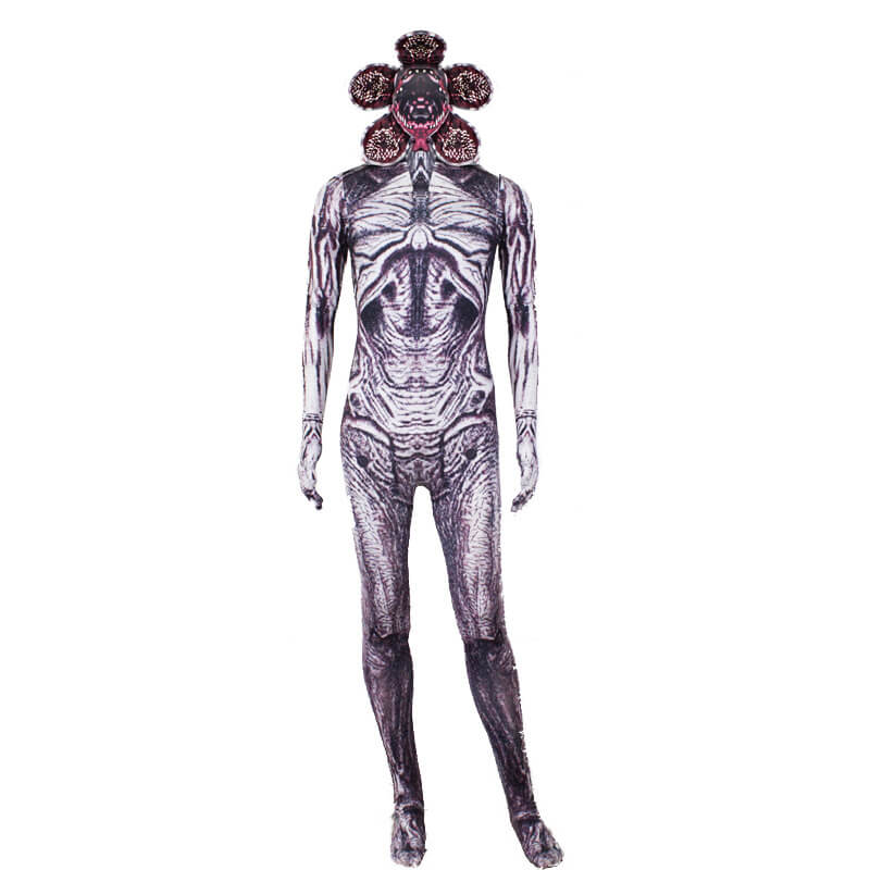 Demogorgon Costume Stranger Monster Jumpsuit Overall Full Set with Headgear