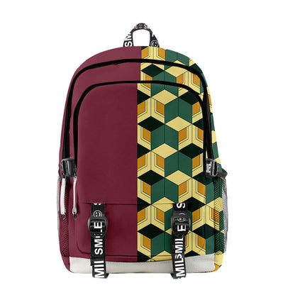 Nezuko Zenitsu Backpack Tanjiro School Bags Obanai Sabito Travel Bags with Large Capacity