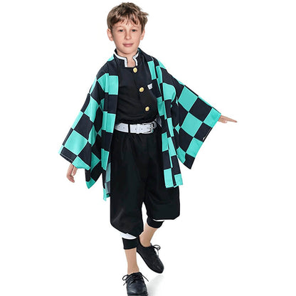 Kids Anime Costumes Nezuko Tanjiro Cosplay Outfits Shinobu Kyojuro KanaoHalloween Costumes