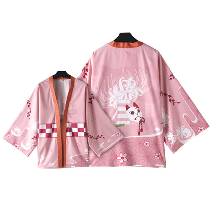 Kids Tanjiro Nezuko Kimonos Zenitsu Giyu Kyojuro Haori Coat Cosplay Costume