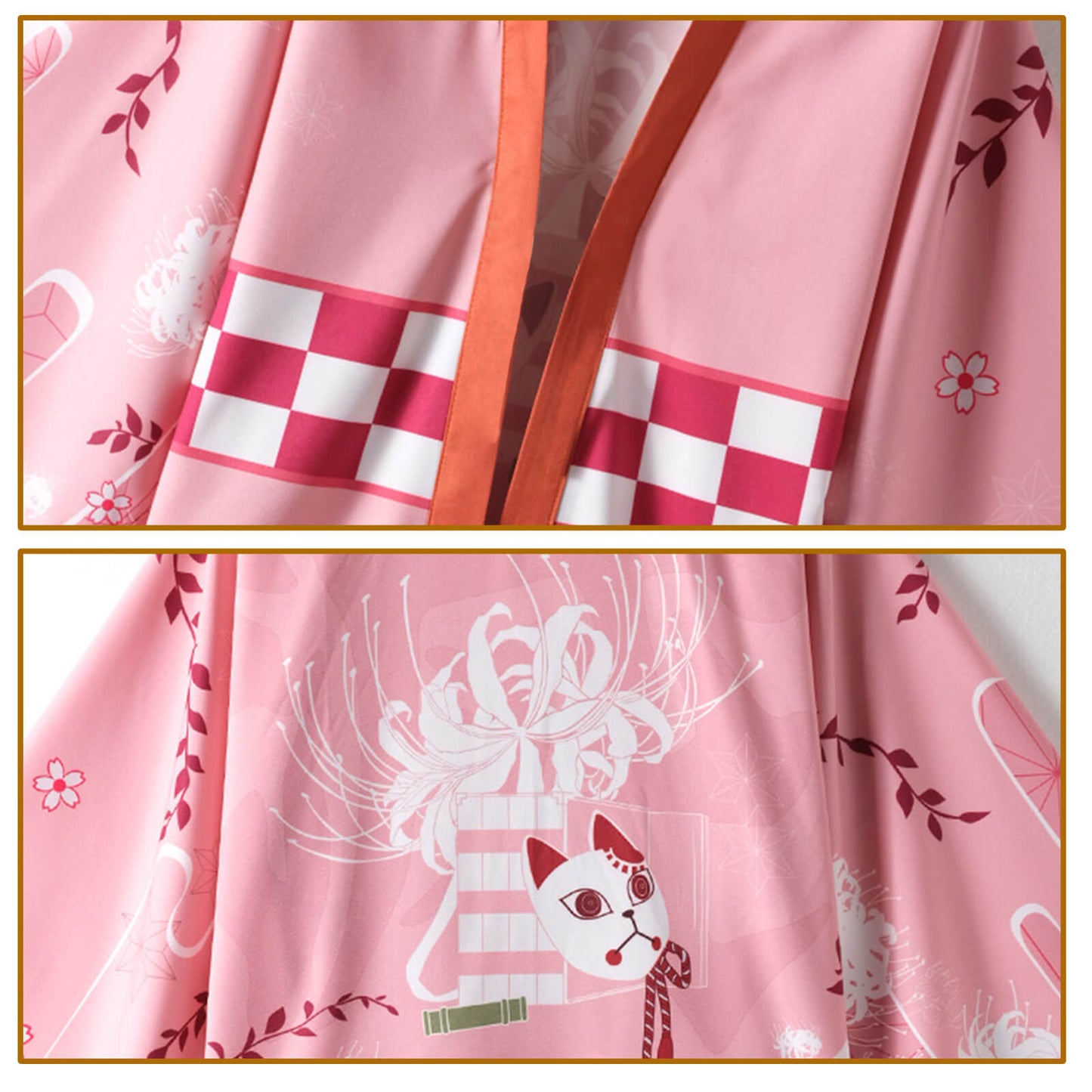 Kids Tanjiro Nezuko Kimonos Zenitsu Giyu Kyojuro Haori Coat Cosplay Costume