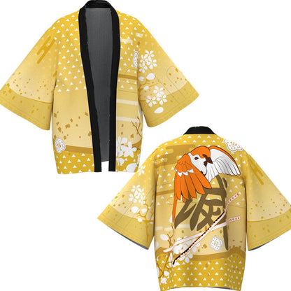 Kids Tanjiro Nezuko Kimonos Zenitsu Giyu Kyojuro Haori Coat Cosplay Costume