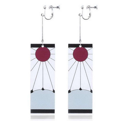 Tanjiro Earring for both of Non-Piercing and Pierced Ears