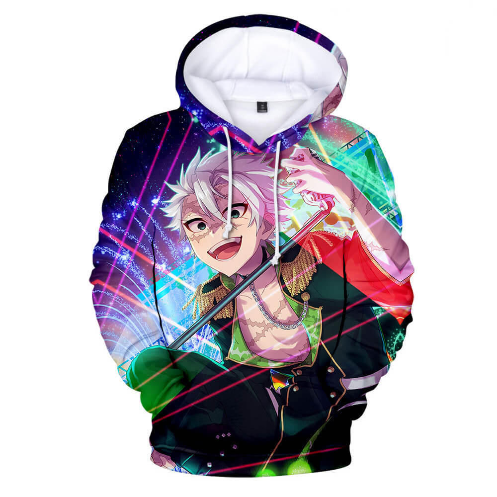 Kids 3D Anime Printing Hoodies Nezuko Shinobu Tanjiro Zenitsu Giyu Cosplay Sweatshirts