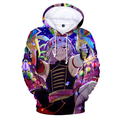 Kids 3D Anime Printing Hoodies Nezuko Shinobu Tanjiro Zenitsu Giyu Cosplay Sweatshirts