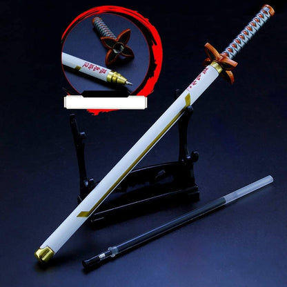 Anime Alloy Pen Tanjirou Zenitsu Sword Pen A Cool Signature Pen Office Stationery