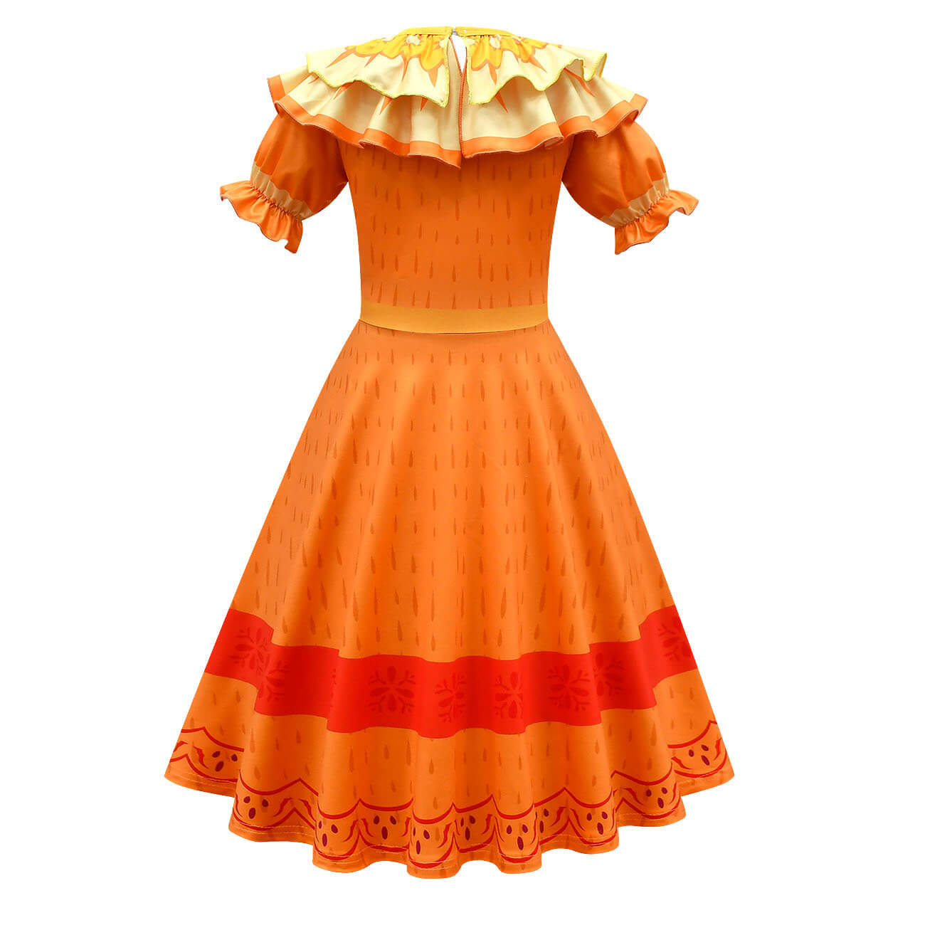 Girls Pepa Dress Fancy Pepa Madrigal Party Cosplay Outfit for Kids Halloween Costume