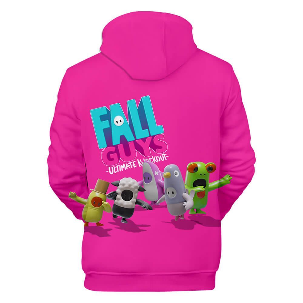 Kids and Teens Fall Guys Hoodie Ultimate Knockout Fall Guys Video Game Sweatshirt