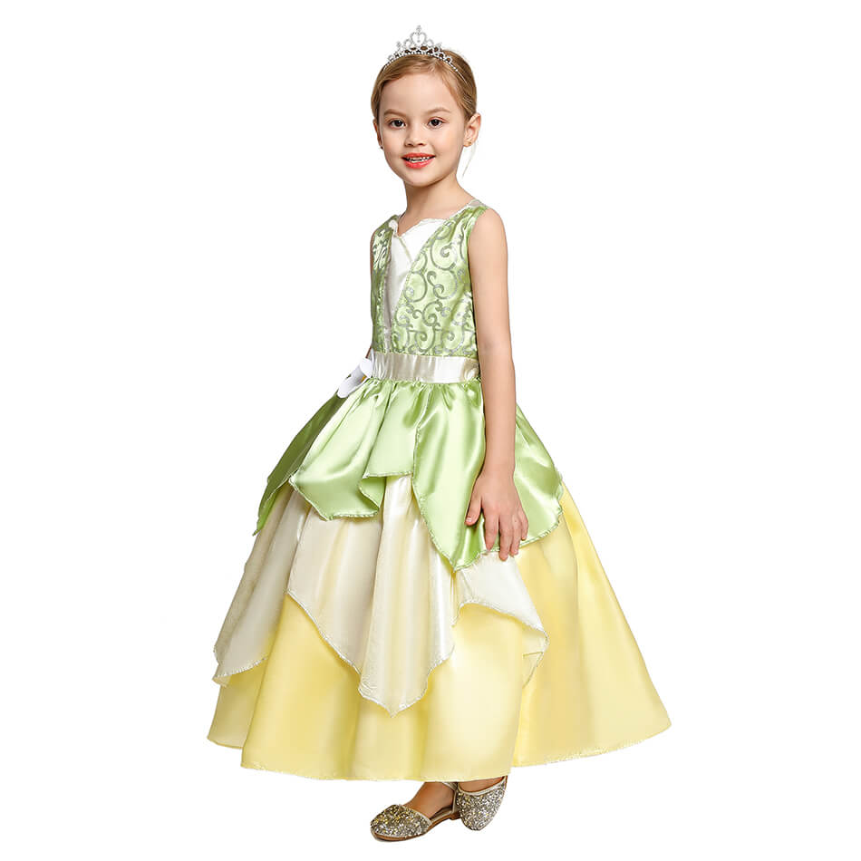 Princess Tiana Dress Role Playing Dresses Halloween Costume