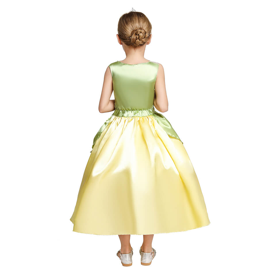 Princess Tiana Dress Role Playing Dresses Halloween Costume