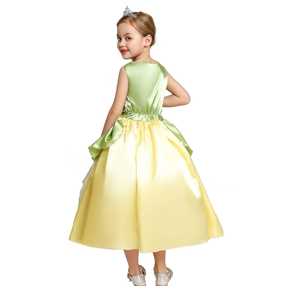 Princess Tiana Dress Role Playing Dresses Halloween Costume