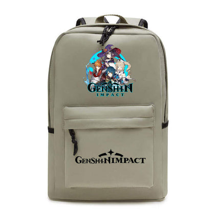 Genshin Impact Costume Backpack Anime 3D Printing School Backpack Shoulders Bag