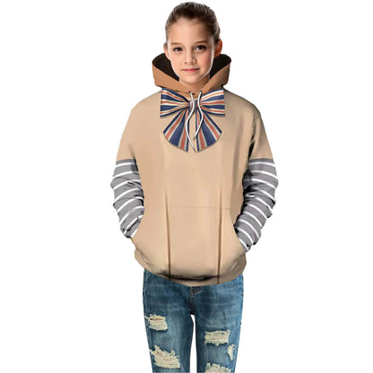 M3GAN Hoodie AI Doll Long Sleeve Zip-up Jacket M3GAN Costume for Kids Adults