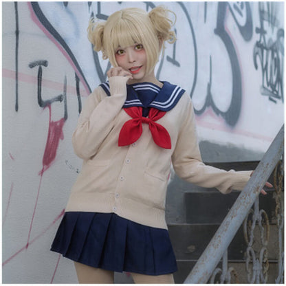 Himiko Toga Costume Sweater Sailor Dress Full Set Japanese Manga Cosplay Uniform