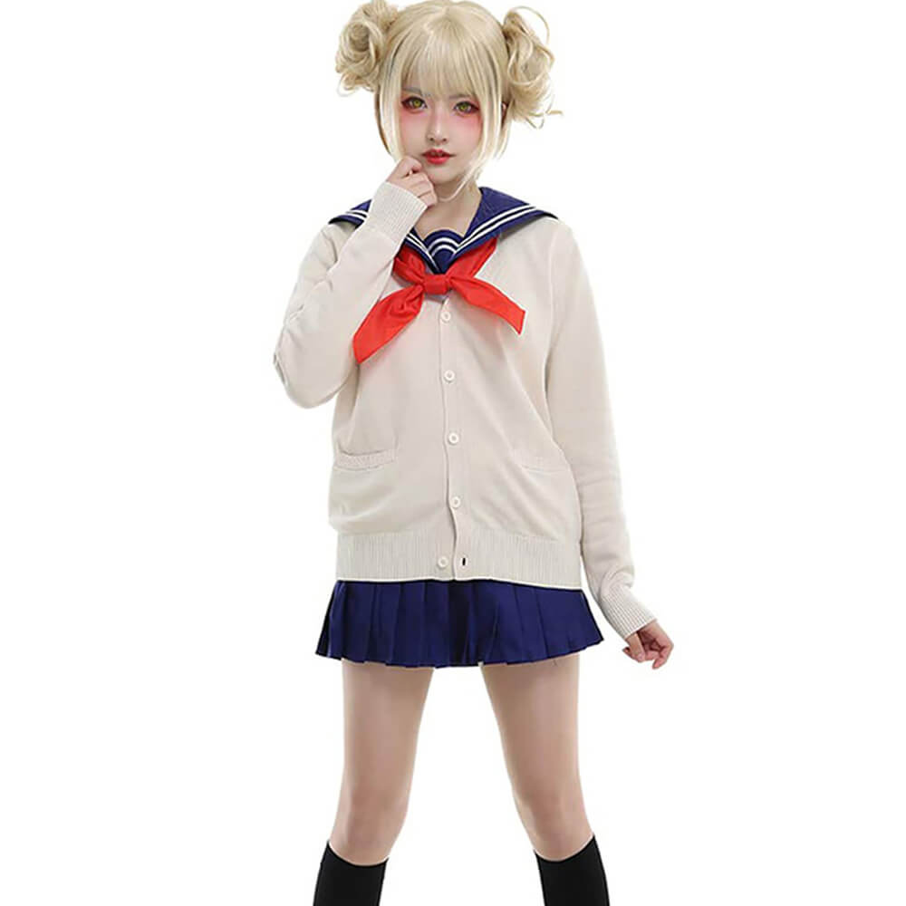 Himiko Toga Costume Sweater Sailor Dress Full Set Japanese Manga Cosplay Uniform