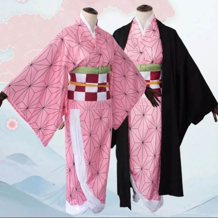 Kids Anime Costumes Nezuko Tanjiro Cosplay Outfits Shinobu Kyojuro KanaoHalloween Costumes