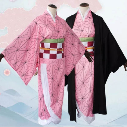 Tanjiro Nezuko Costumes Shinobu Zenitsu Cosplay Outfits Halloween Kyojuro Costumes