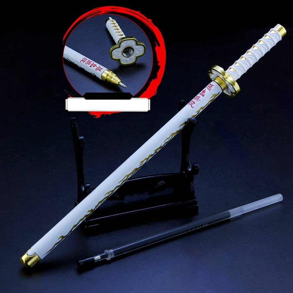 Anime Alloy Pen Tanjirou Zenitsu Sword Pen A Cool Signature Pen Office Stationery