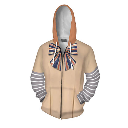 M3GAN Hoodie AI Doll Long Sleeve Zip-up Jacket M3GAN Costume for Kids Adults