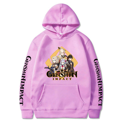 Teens and Adult Genshin Impact Costume Hoodie Long Sleeve Sweatshirt for Men and Women