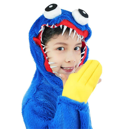 Kids Poppy Playtime Cosplay Outfit Huggy Wuggy Costume Plush Party Clothes Set