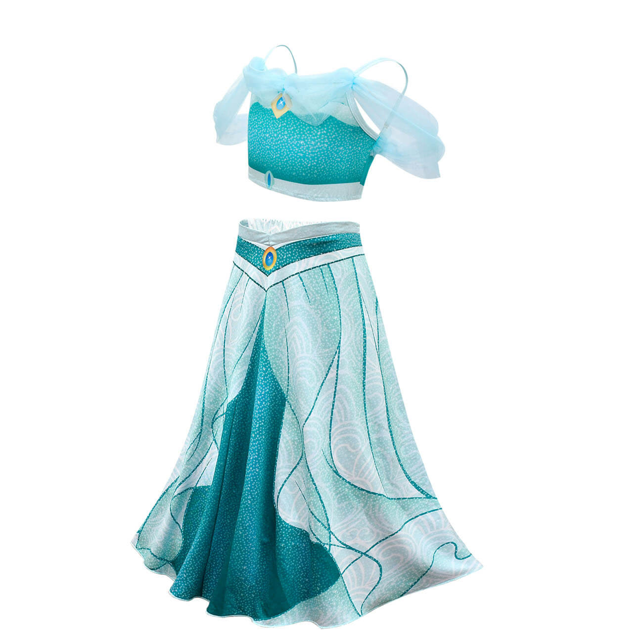 Princess Jasmine Dress Arabian Sequined Cosplay Costumes Kids Party Role Play Dress Up Outfit