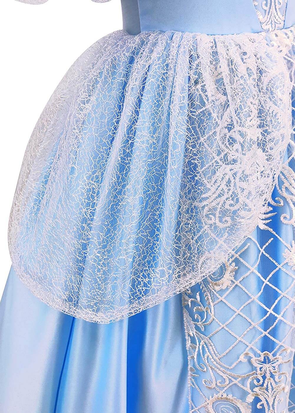 Girs Cinderella Dress Birthday Carnival Princess Cosplay Dressing up Halloween Costume