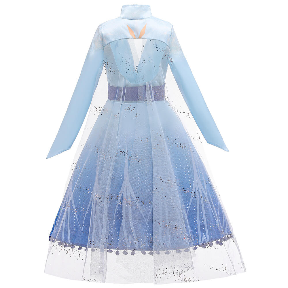 Kids Elsa Dress Cosplay Princess Dress Girls Queen Party Dress Up Costume