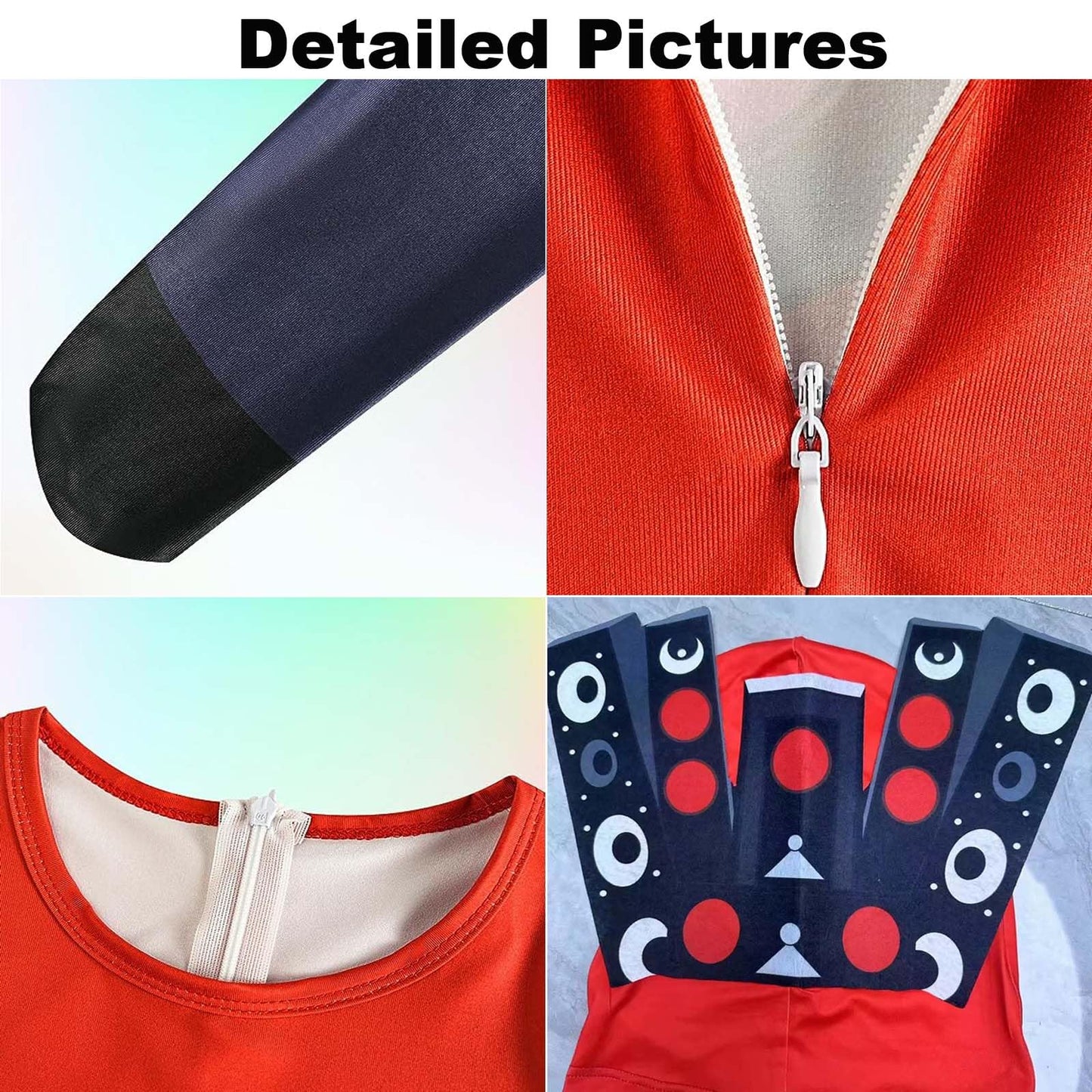 Skibidi Toilet Cosplay Jumpsuit Boys Halloween Costume Kids TV Man Cameraman and Speaker Man Cosplay Outfits