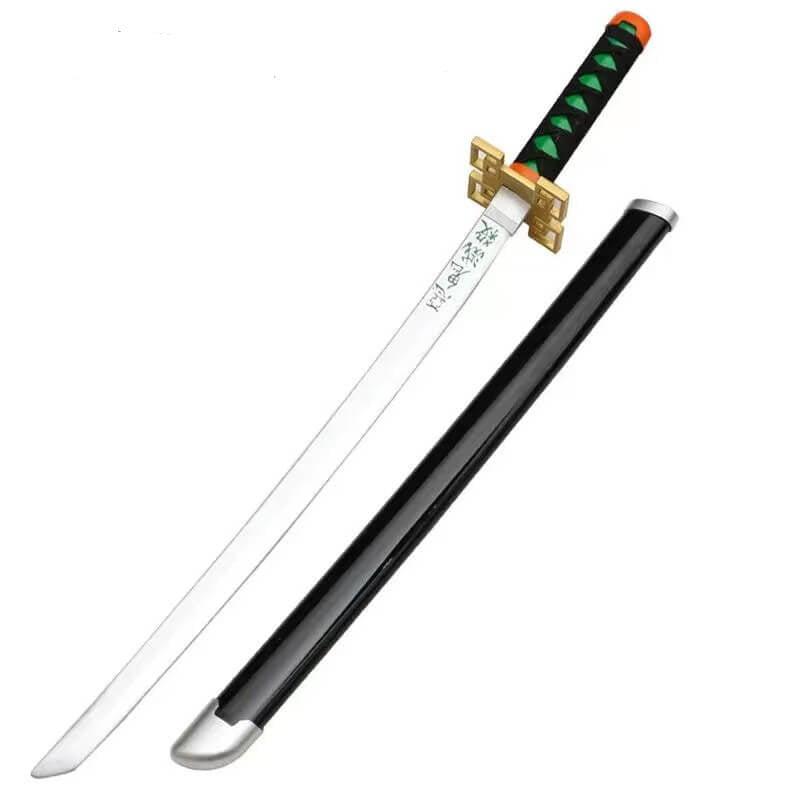 Tanjiro Kyojuro Inosuke Muichiro Sword Halloween Cosplay Props Replica Sword