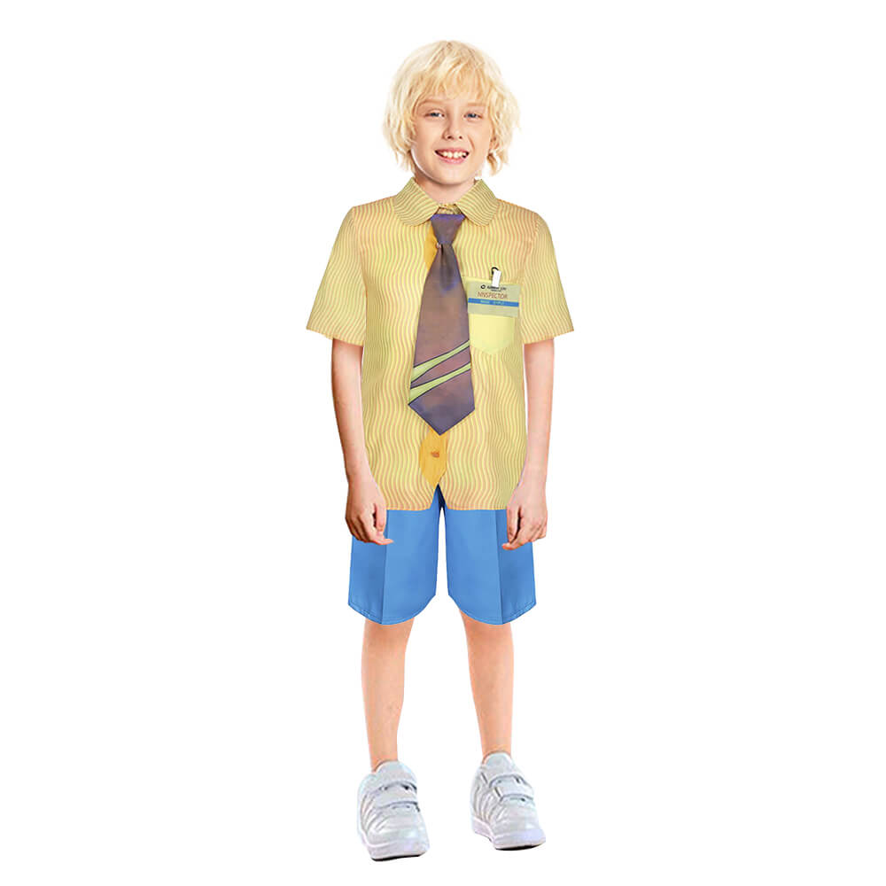 Wade Ripple Costume Short-sleeved Shirt and Shorts Suit Elemental Cosplay Costume for Kids