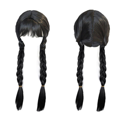 Girls Wednesday Dress Wednesday Addams Costume Black Tulle Dress with Belt Wednesday Outfit