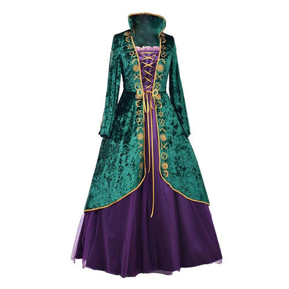 Winifred Sanderson Costume Halloween Witch Cosplay Dress Sanderson Sister Outfit