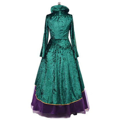 Winifred Sanderson Costume Halloween Witch Cosplay Dress Sanderson Sister Outfit