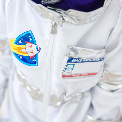 Kids Astronaut Costume Space Suit and Space Helmet 4pcs Set Boys Girls Pretend Astronaut Outfit