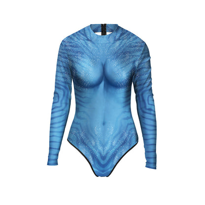 Women Neytiri Sexy Long Sleeve One-piece Swimwear