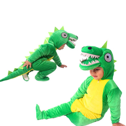 Kids Dinosaur Cosplay Outfit Jurassic World Dino Costume Dragon Fancy Dress for Toddler Kids