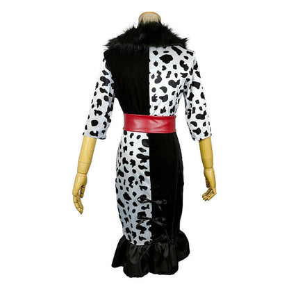 Halloween Cosplay Black and White Dress for Women