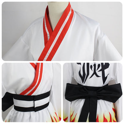 Adult Tanjiro Cosplay Full Set Zenitsu Rengoku Kyoujurou Kimono Suit Halloween Costume